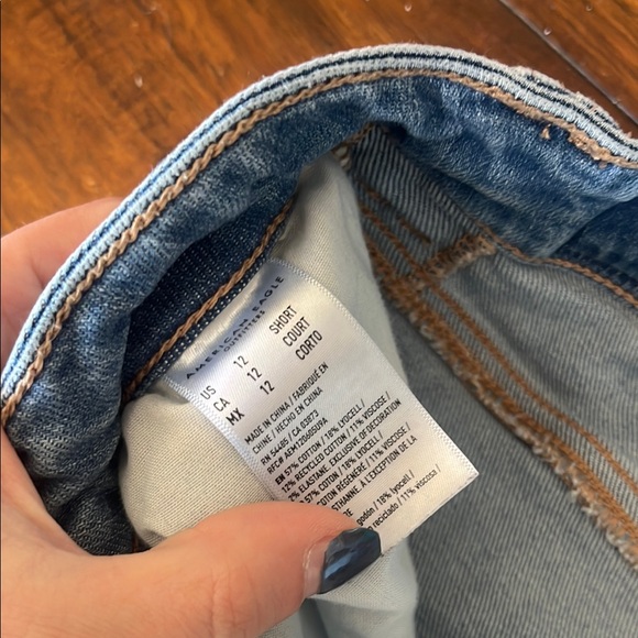 American Eagle Outfitters Blue Flare Wide Leg Jeans - Picture 6 of 7